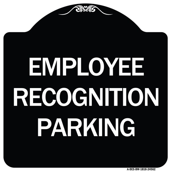 Employee Recognition Parking Heavy-Gauge Aluminum Architectural Sign, 18" x 18", BW-1818-24562